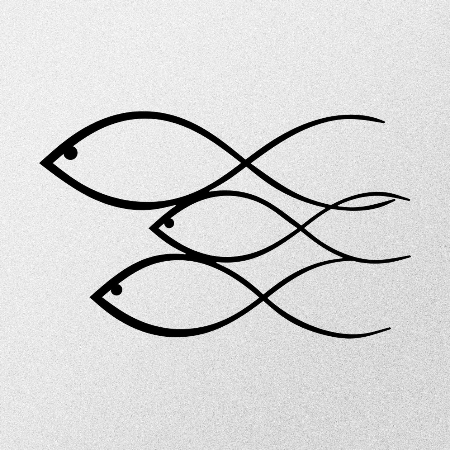 Metalna zidna dekoracija Fish