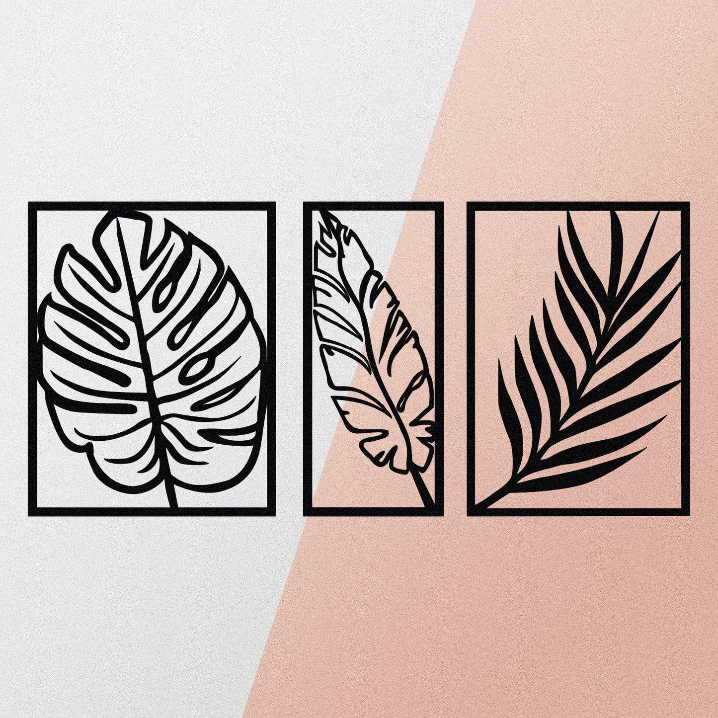 Metalna zidna dekoracija Leaf2 Metal Decor
