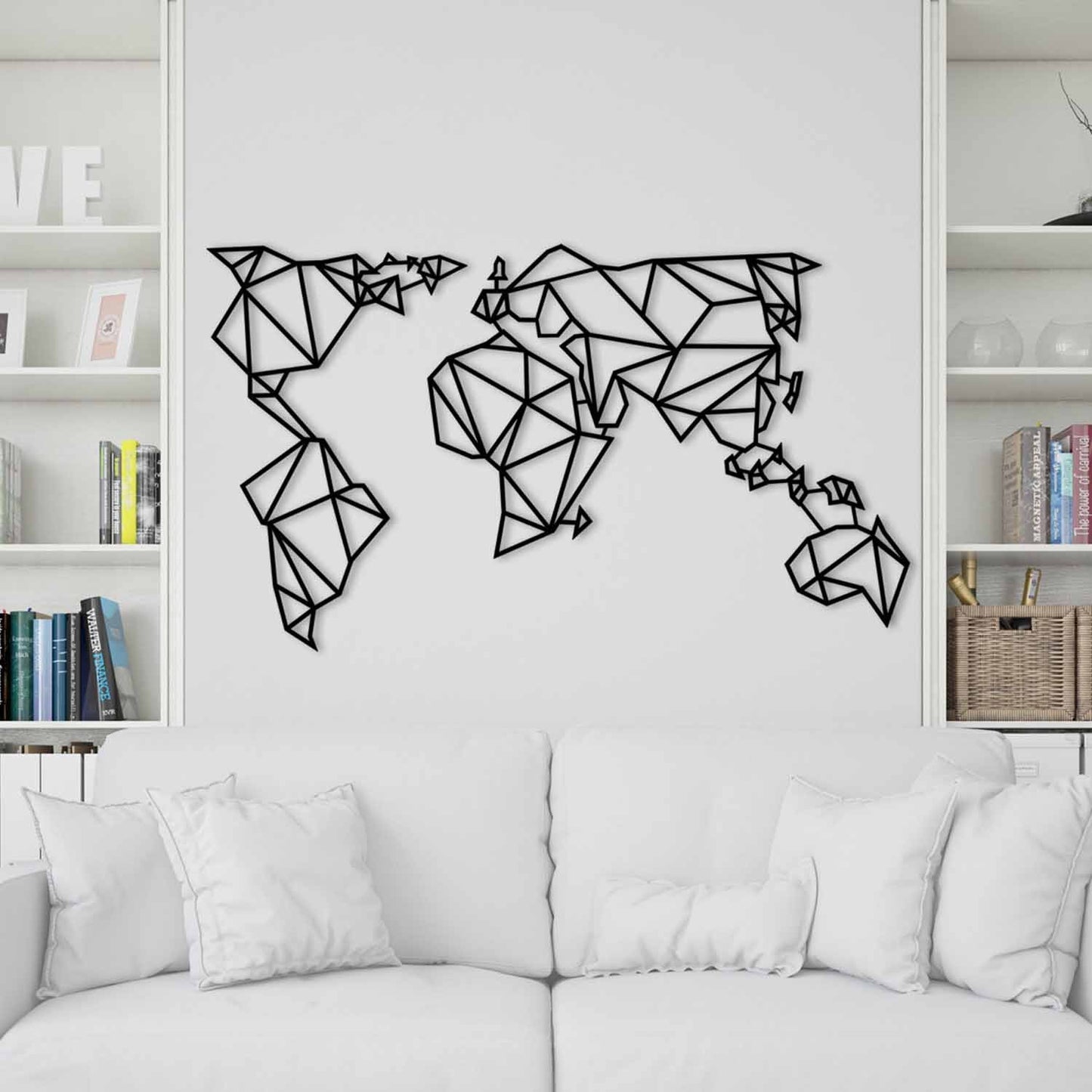 Metalna zidna dekoracija World Map Metal Decor 4