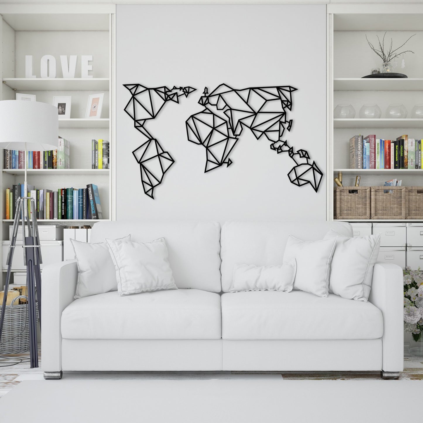 Metalna zidna dekoracija World Map Metal Decor 4
