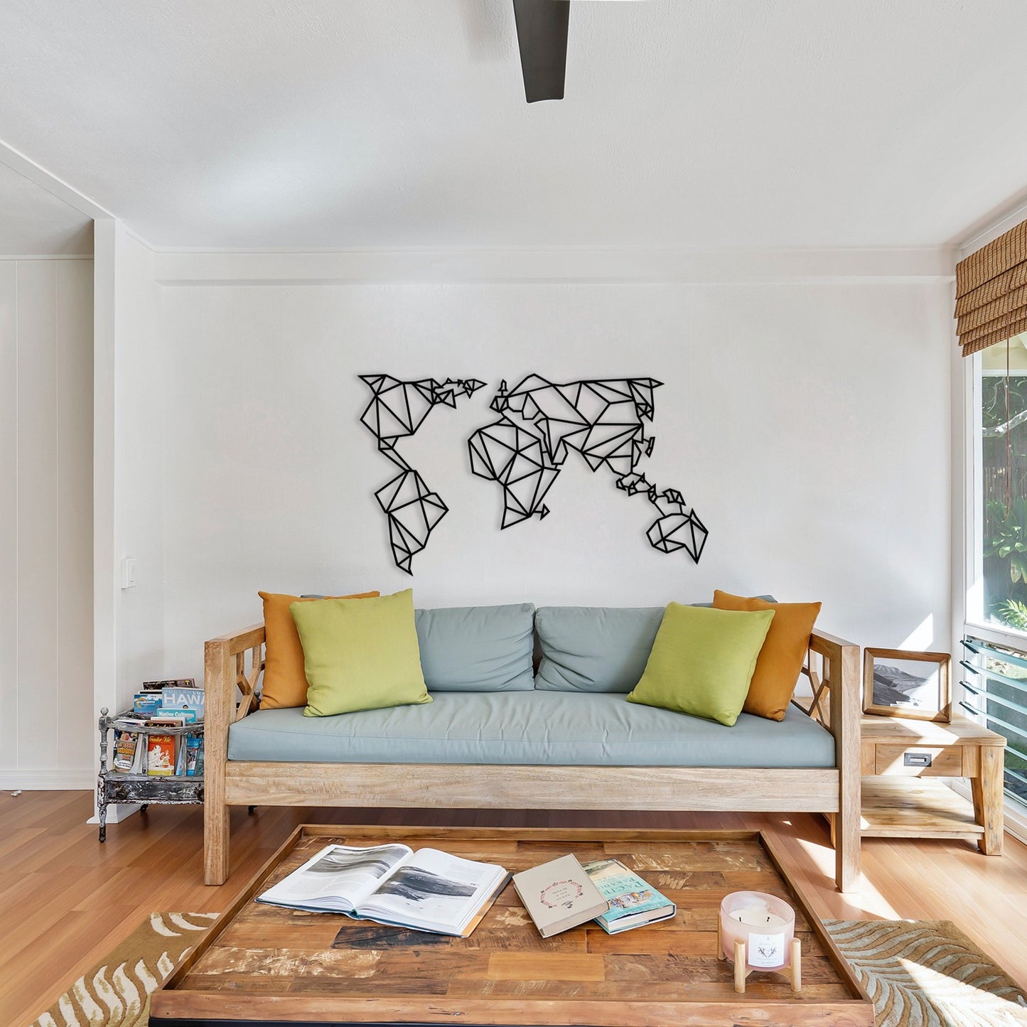 Metalna zidna dekoracija World Map Metal Decor 4