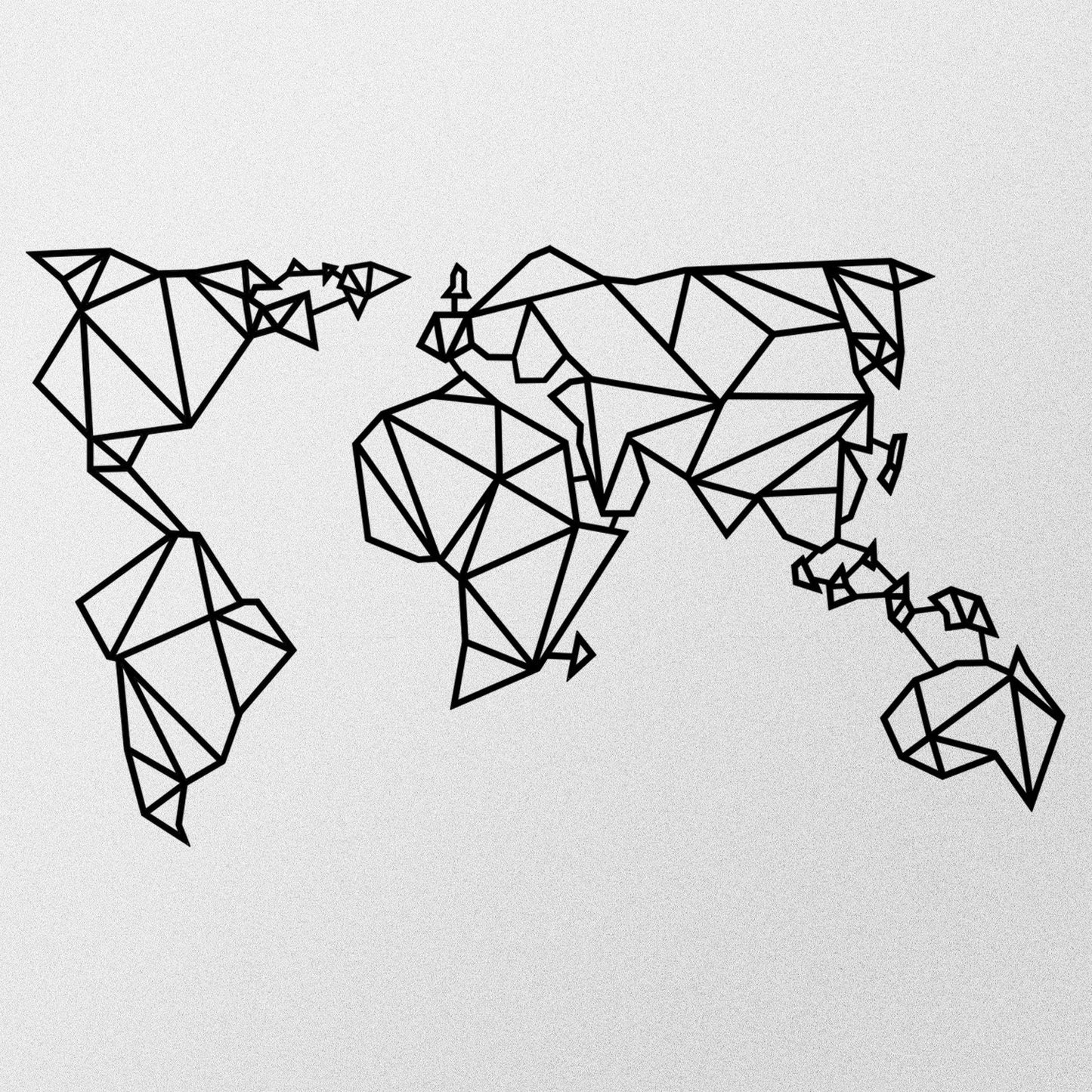 Metalna zidna dekoracija World Map Metal Decor 4