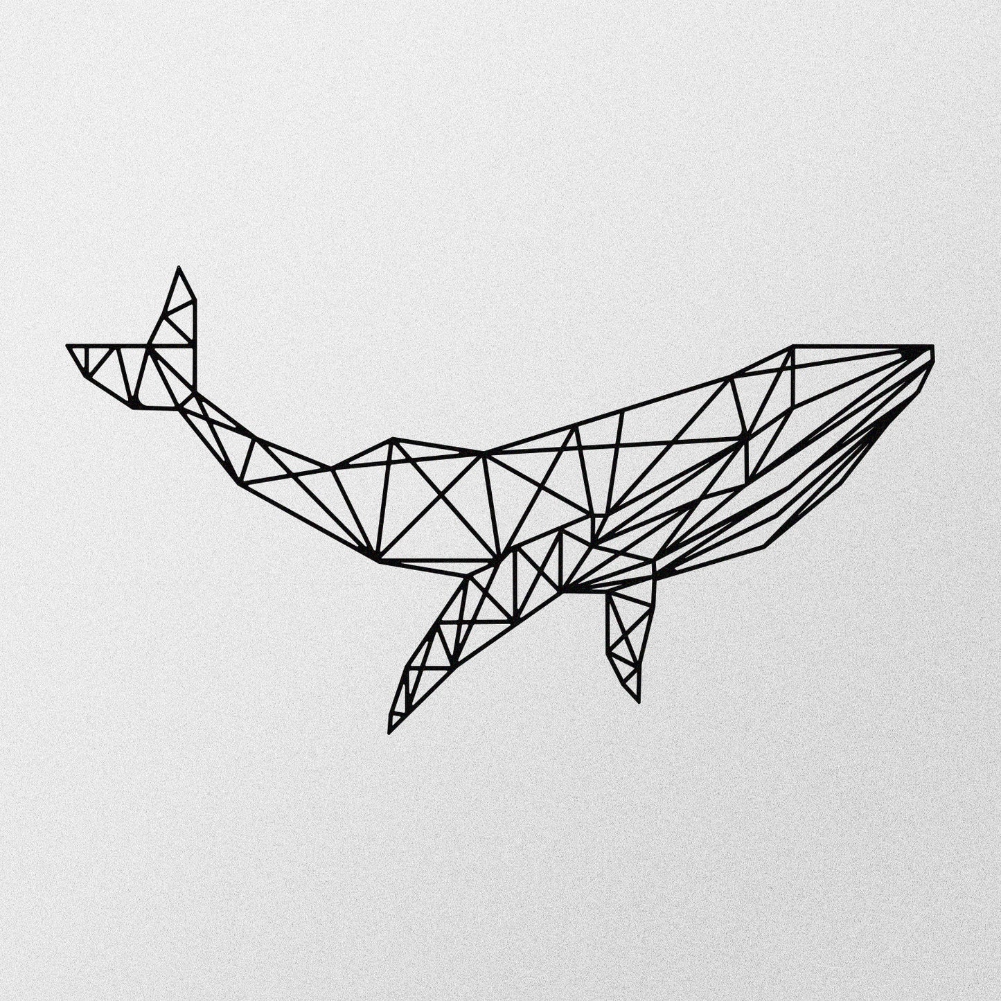 Metalna zidna dekoracija Whale 1