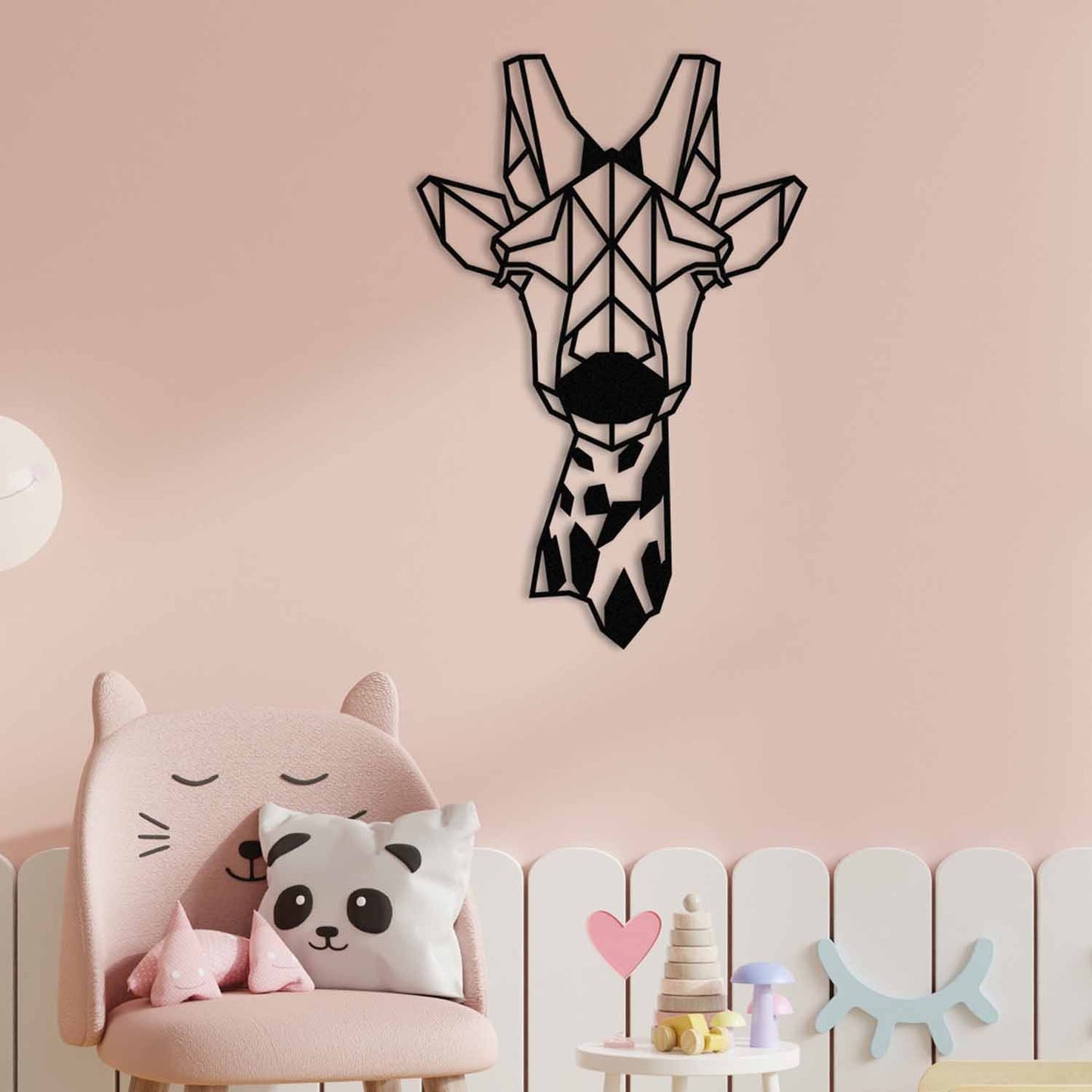Metalna zidna dekoracija Giraffe Metal Decor
