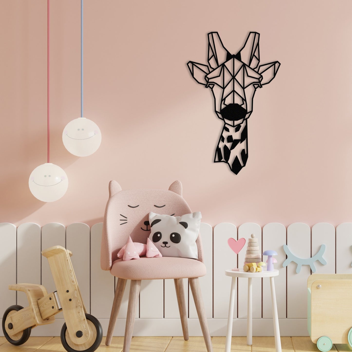 Metalna zidna dekoracija Giraffe Metal Decor