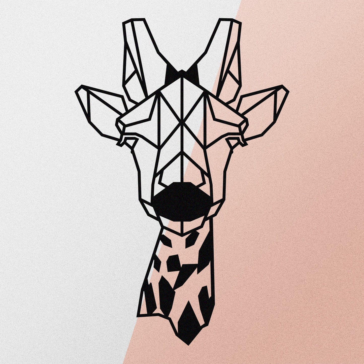 Metalna zidna dekoracija Giraffe Metal Decor