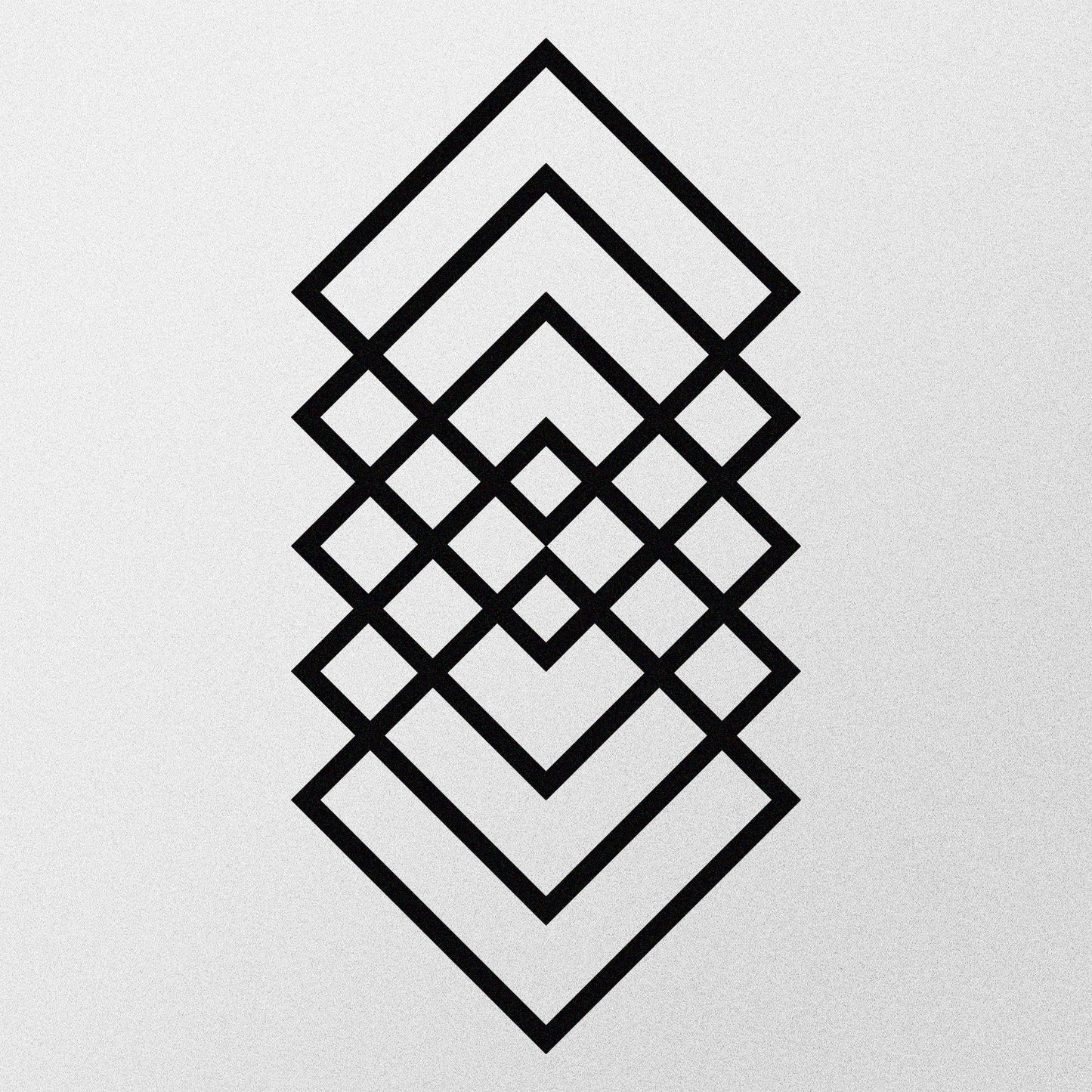 Metalna zidna dekoracija Geometry