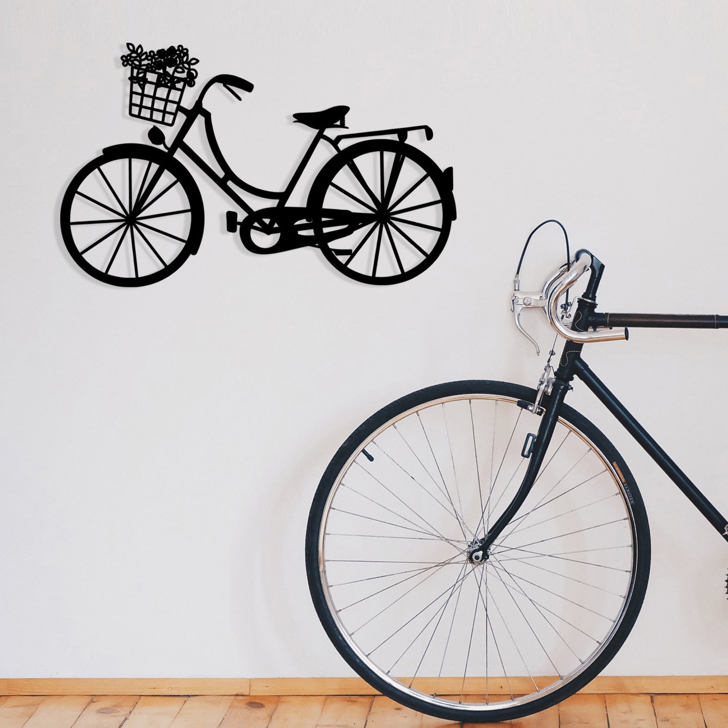 Metalna zidna dekoracija Bike