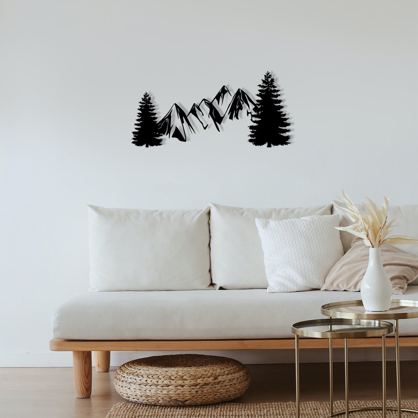 Metalna zidna dekoracija Pine