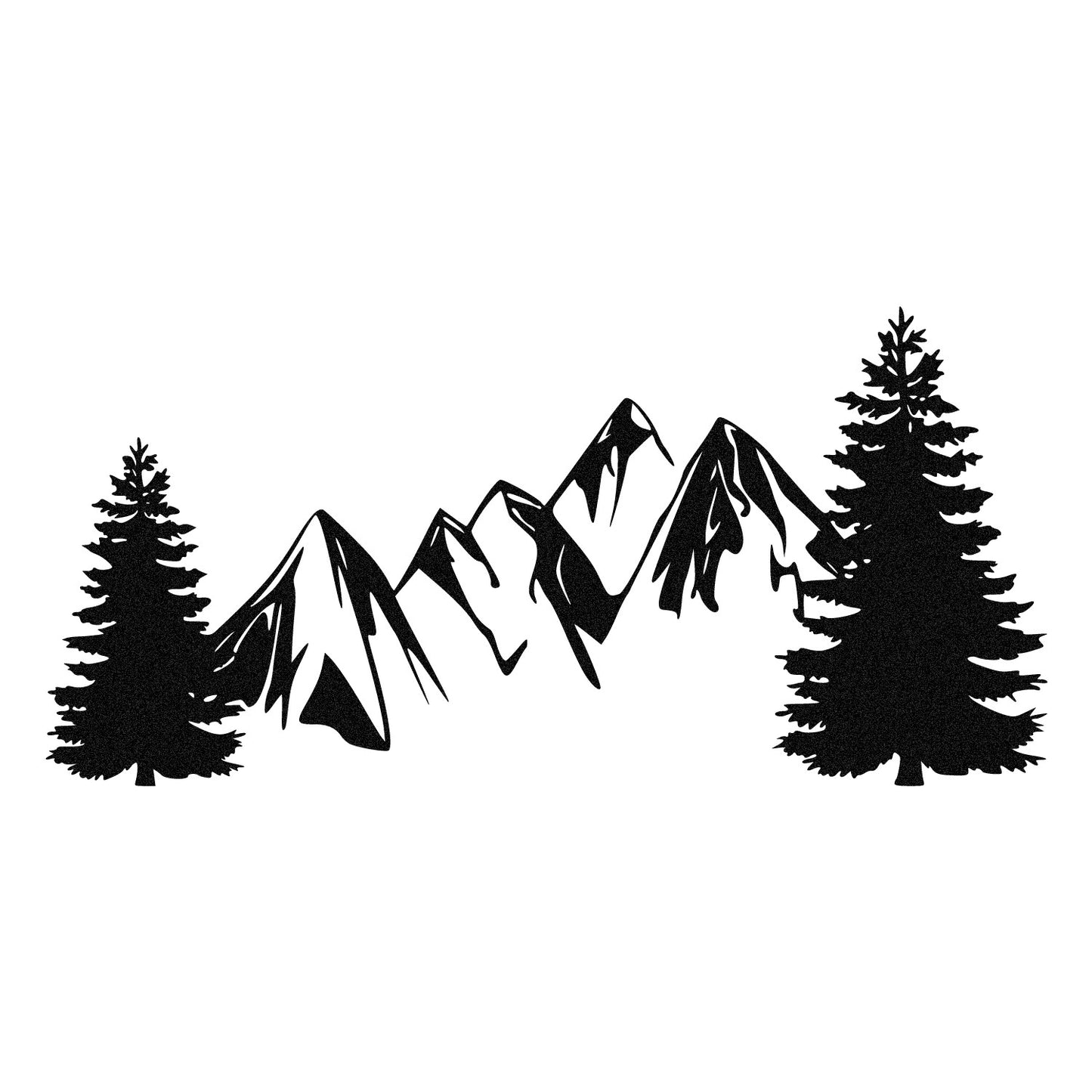 Metalna zidna dekoracija Pine