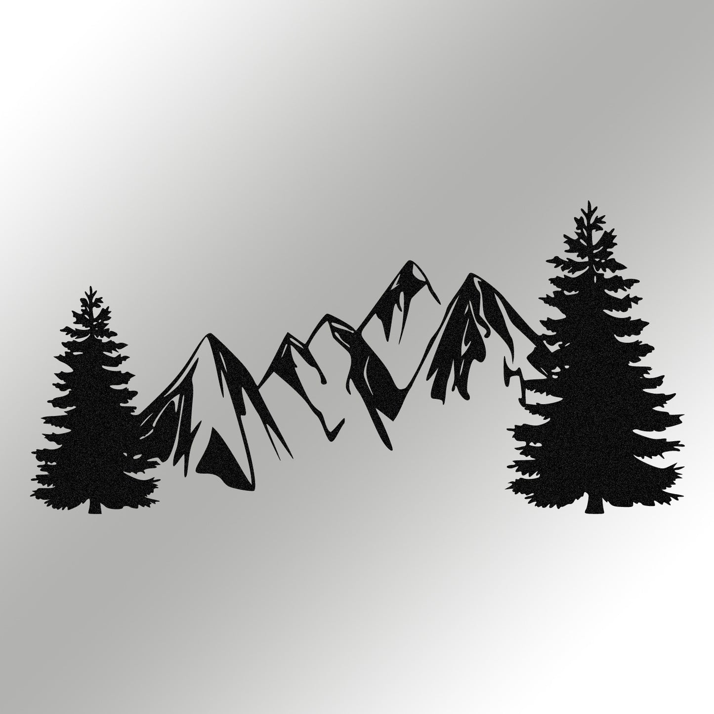 Metalna zidna dekoracija Pine