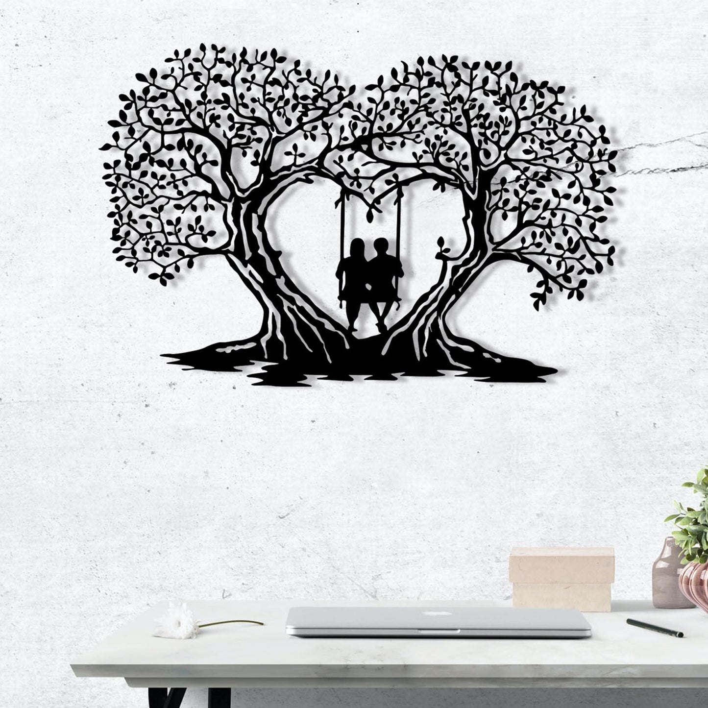 Metalna zidna dekoracija Love