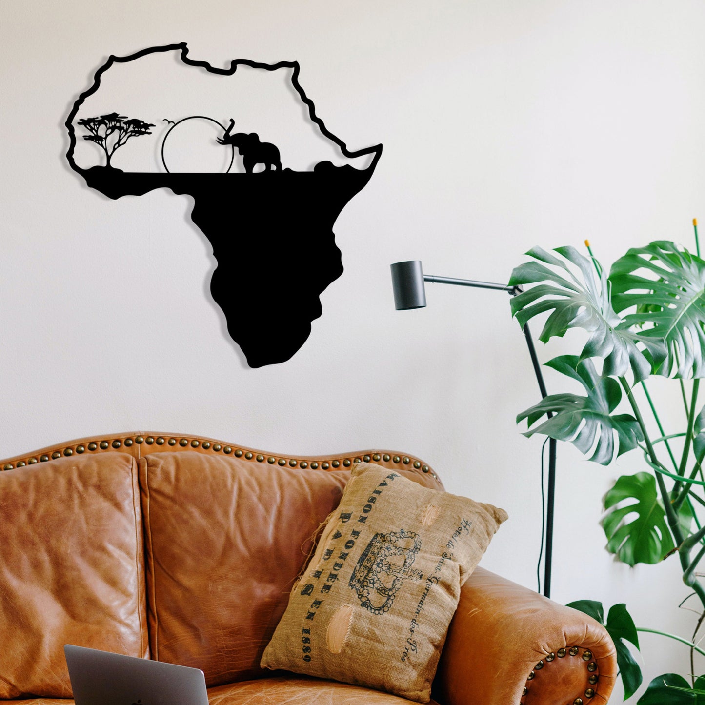 Metalna zidna dekoracija African 1
