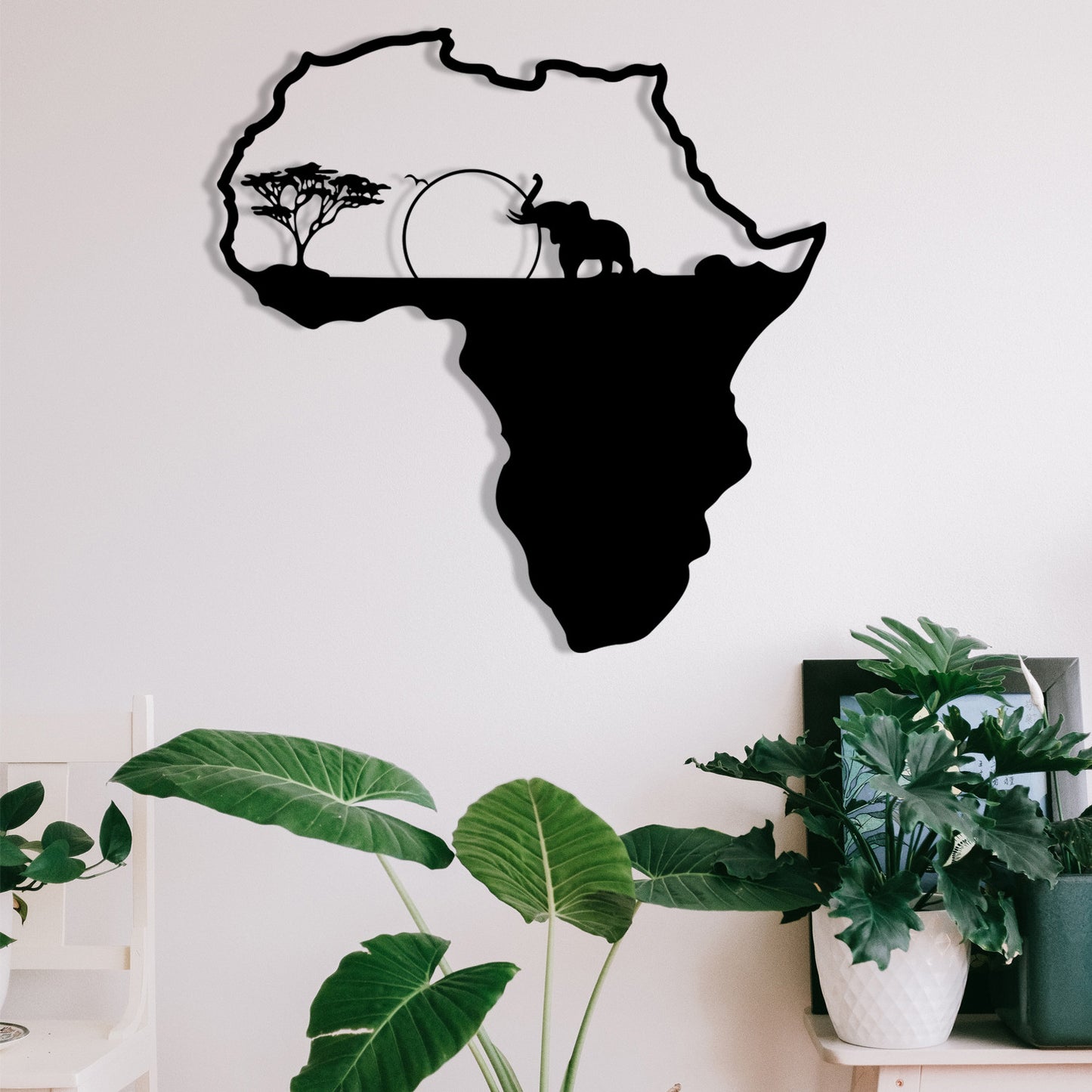 Metalna zidna dekoracija African 1