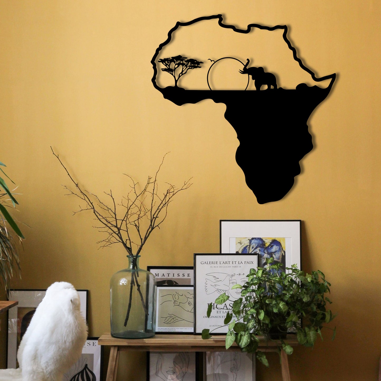 Metalna zidna dekoracija African 1