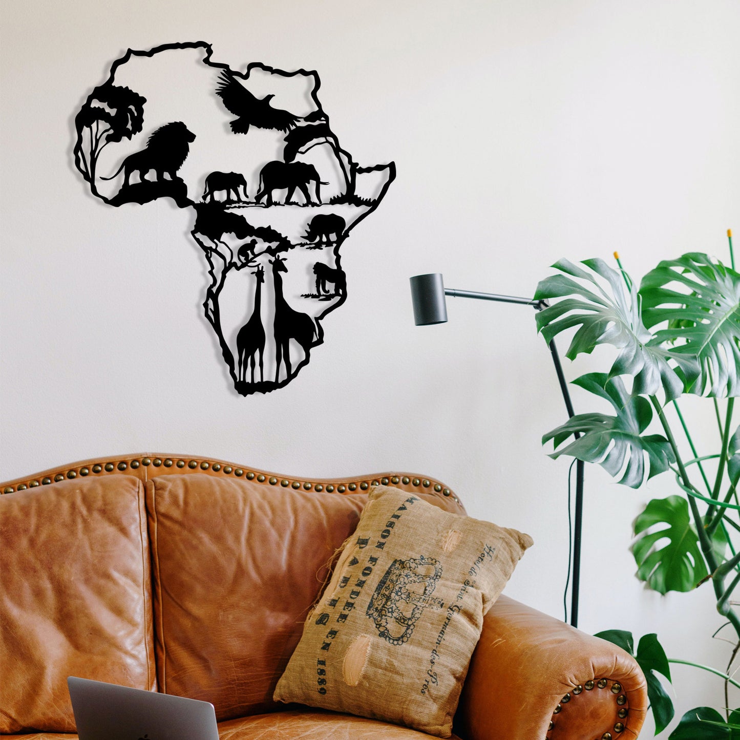 Metalna zidna dekoracija African 2