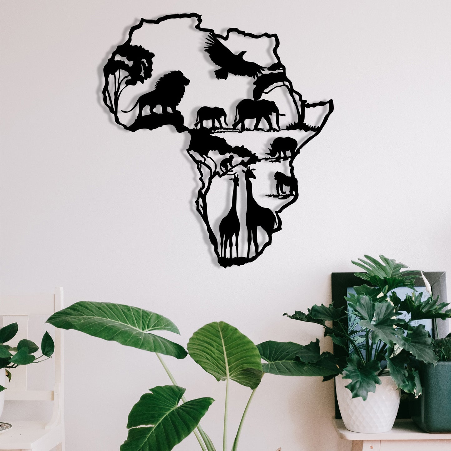 Metalna zidna dekoracija African 2