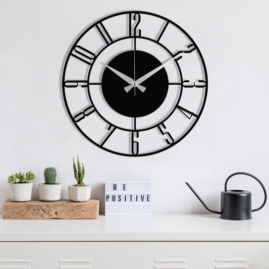 Sat metalni zidni dekorativni, Enzoclock - S011