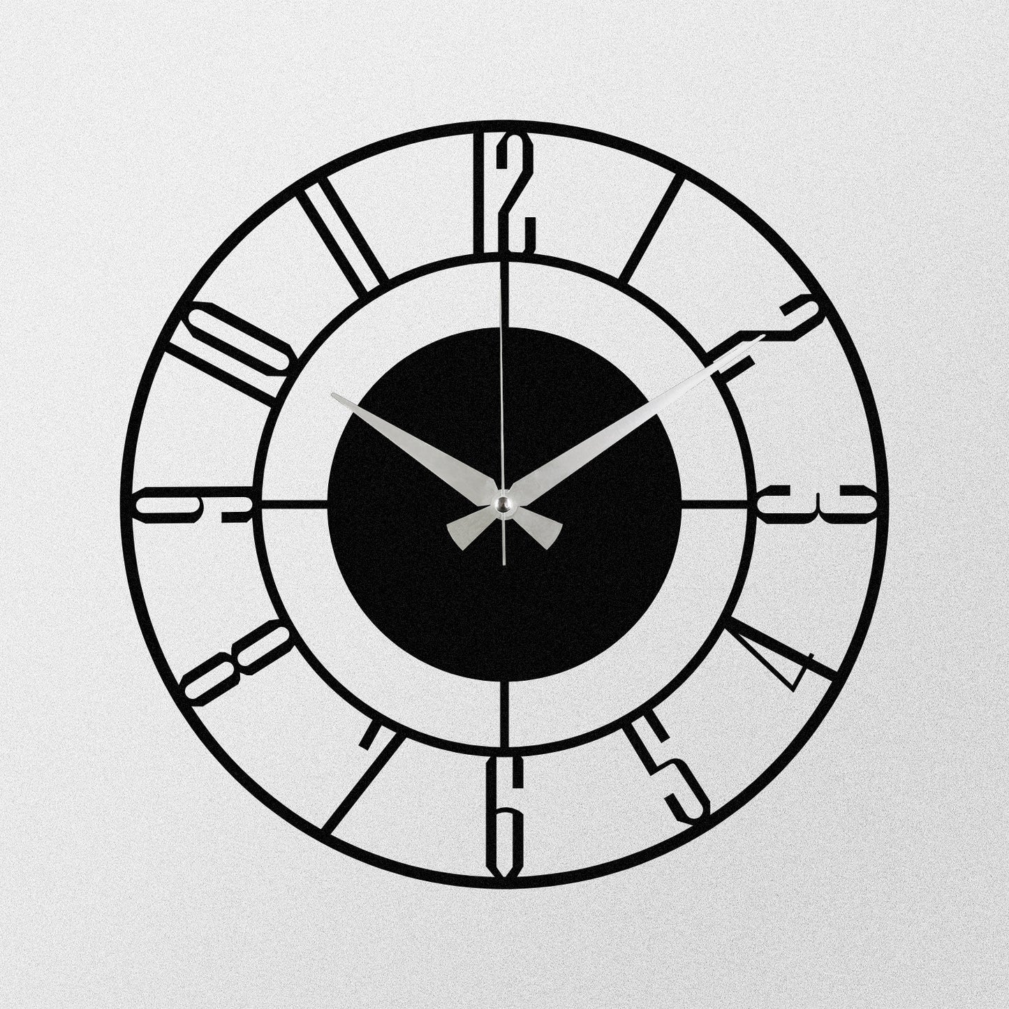 Sat metalni zidni dekorativni, Enzoclock - S011