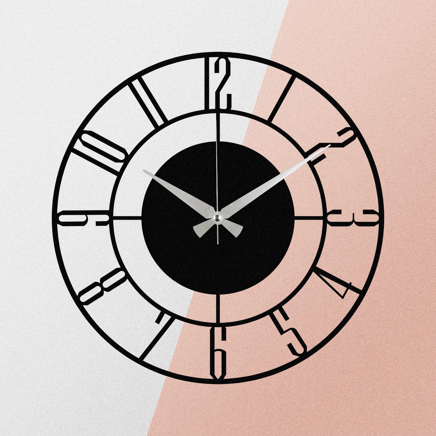 Sat metalni zidni dekorativni, Enzoclock - S011