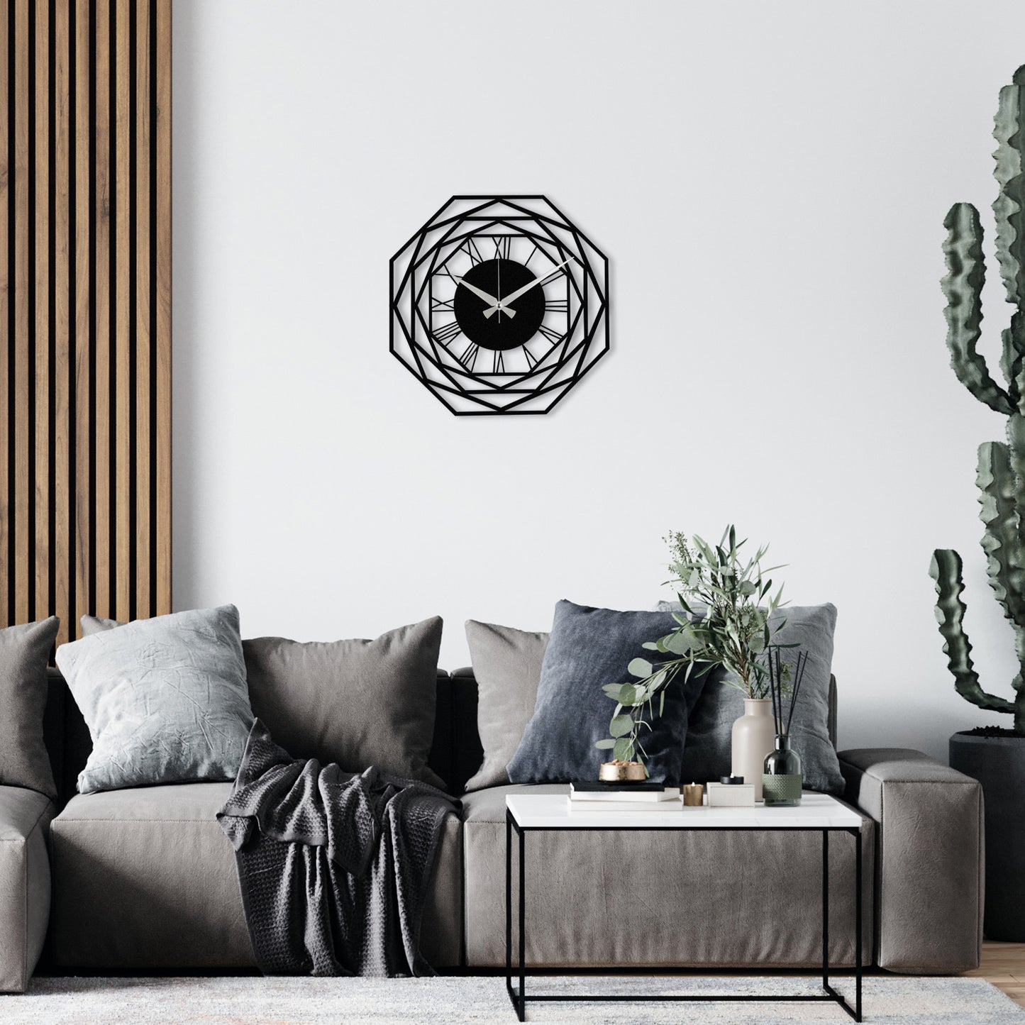 Ukrasni metalni zidni sat Enzoclock - S012