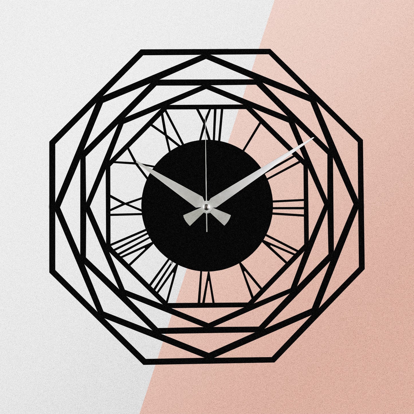 Ukrasni metalni zidni sat Enzoclock - S012