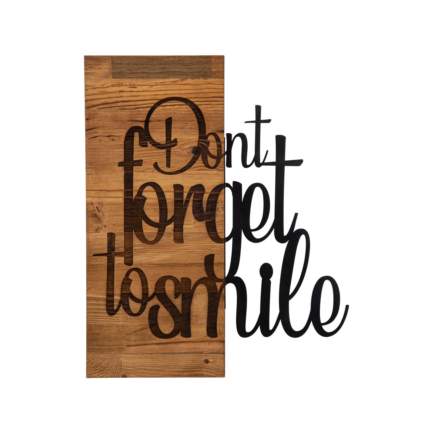 Zidna dekoracija drvena, Dont Forget  To Smıle