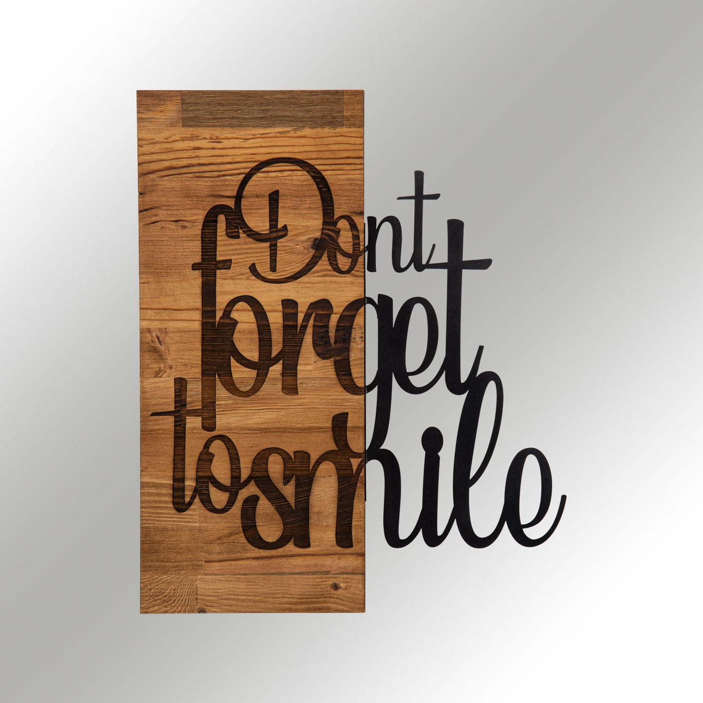 Zidna dekoracija drvena, Dont Forget  To Smıle