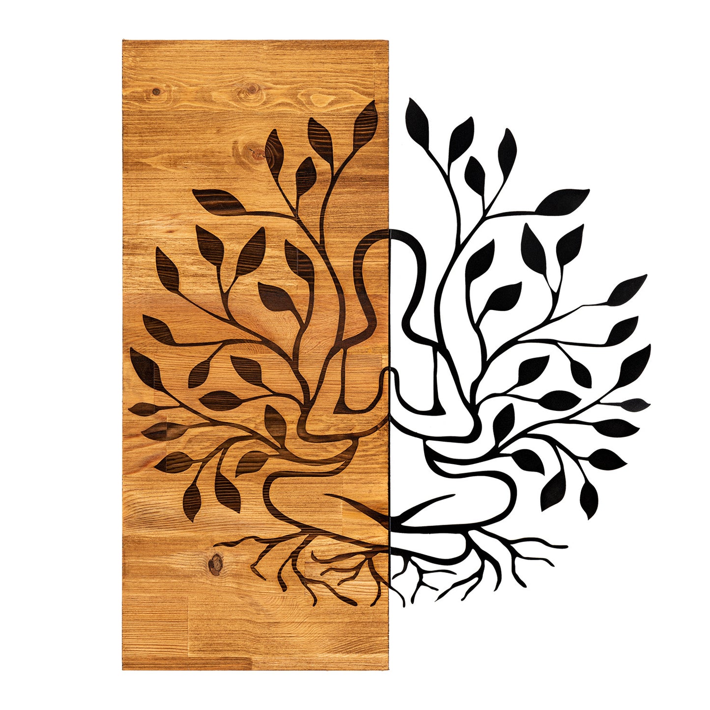 Ukrasni drveni zidni dodatak HALLIE