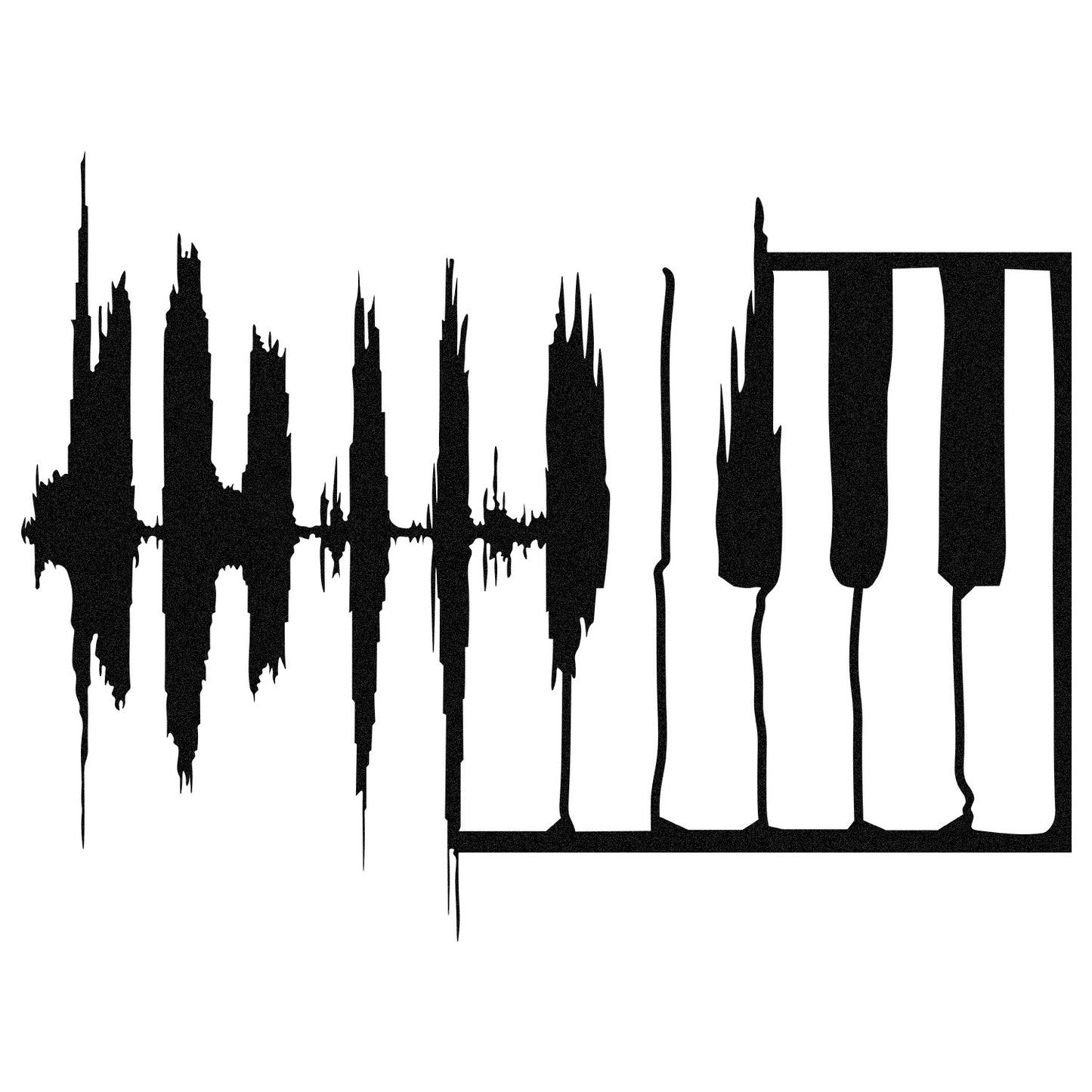 Metalna zidna dekoracija My Music v2