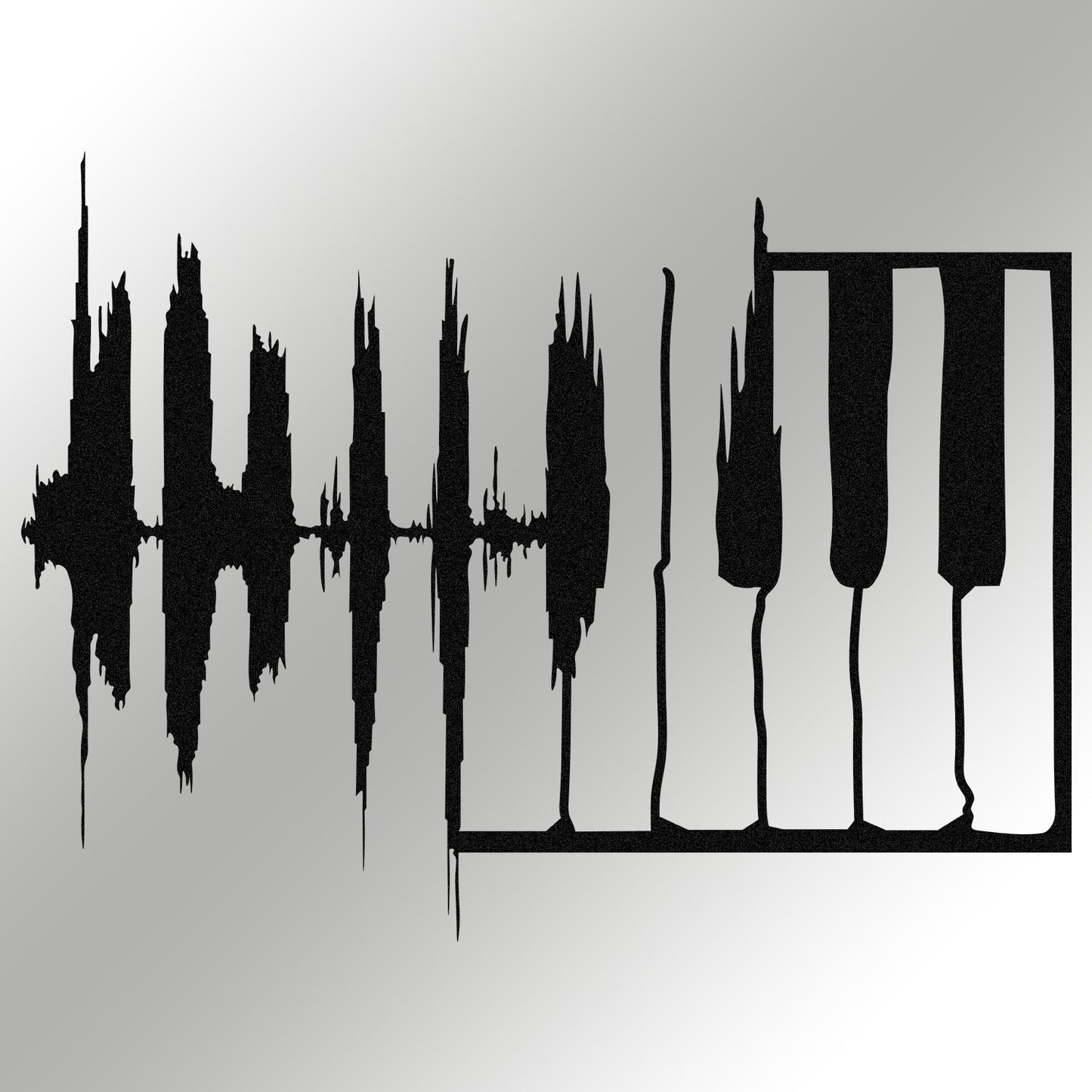 Metalna zidna dekoracija My Music v2
