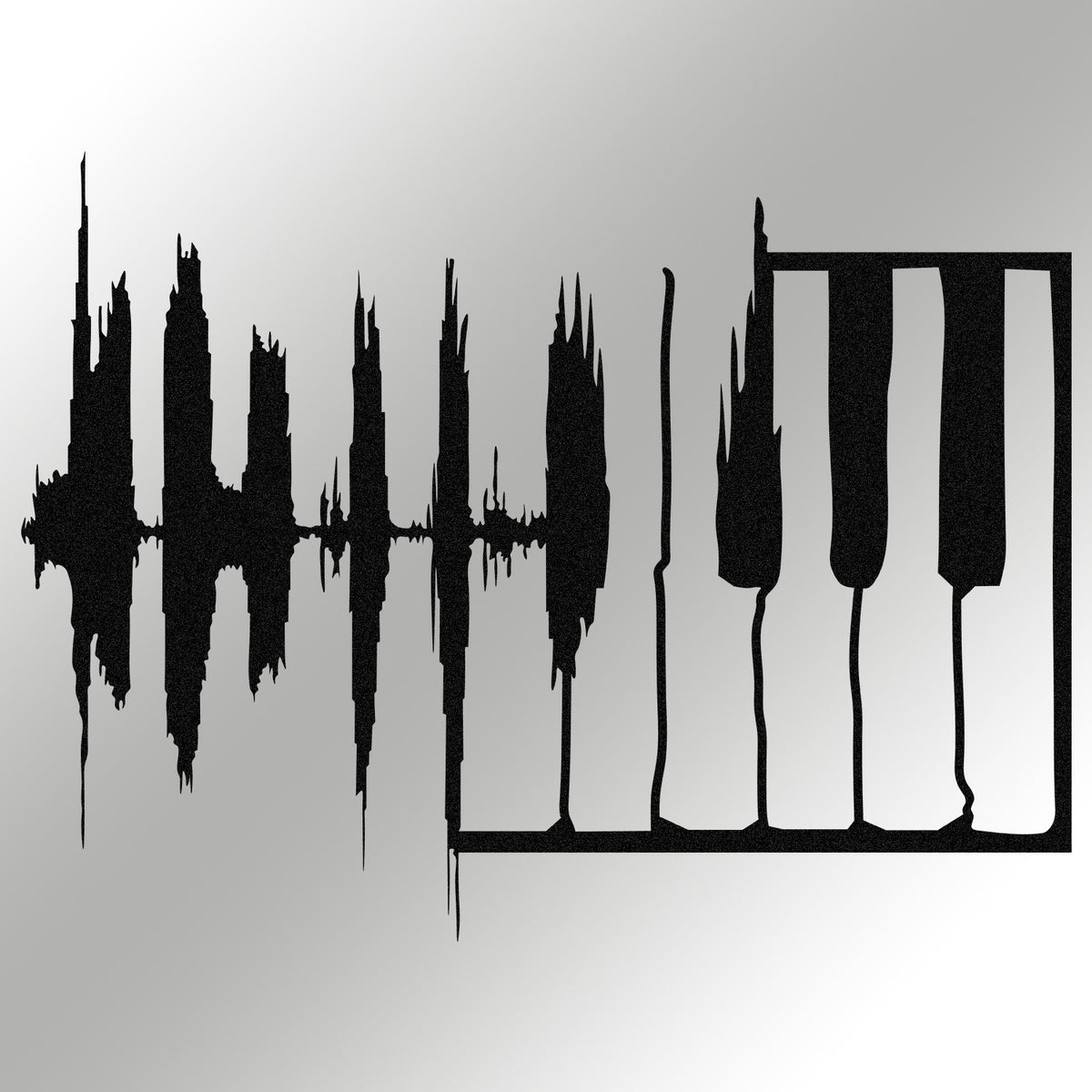 Metalna zidna dekoracija My Music v2