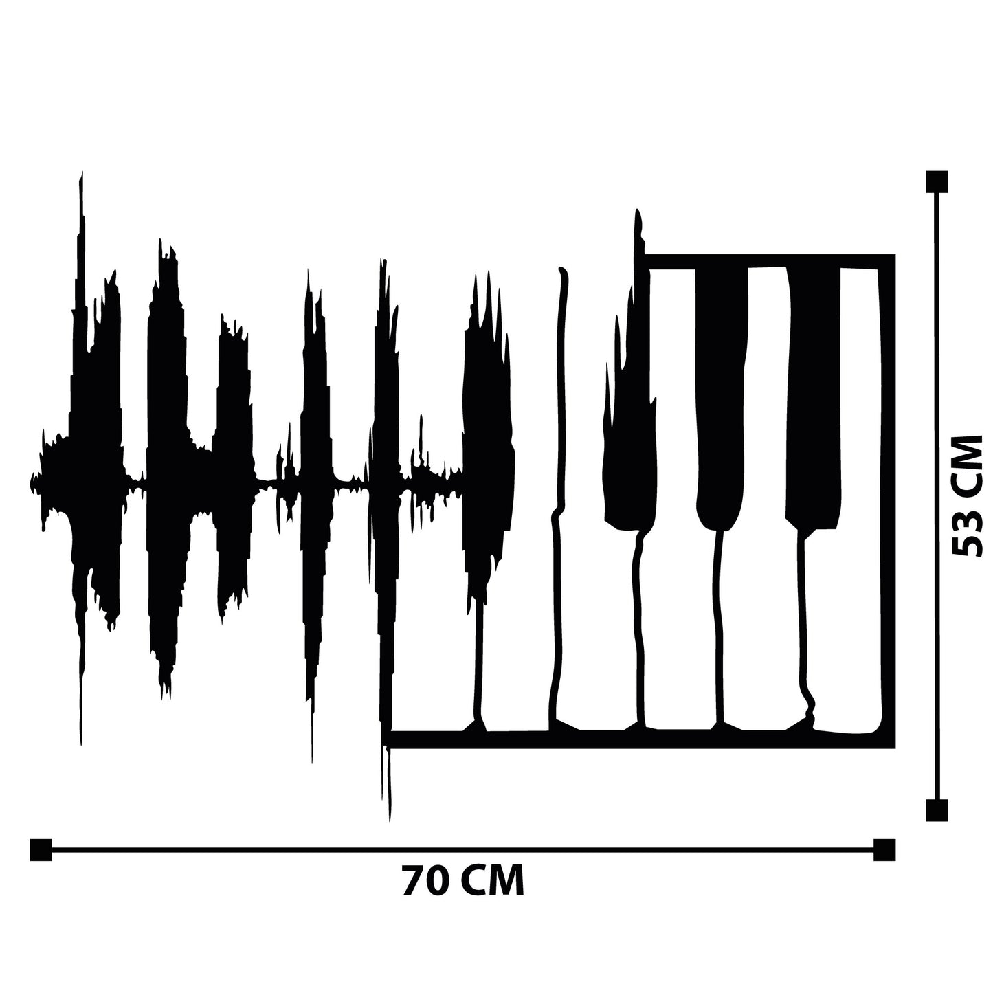 Metalna zidna dekoracija My Music v2