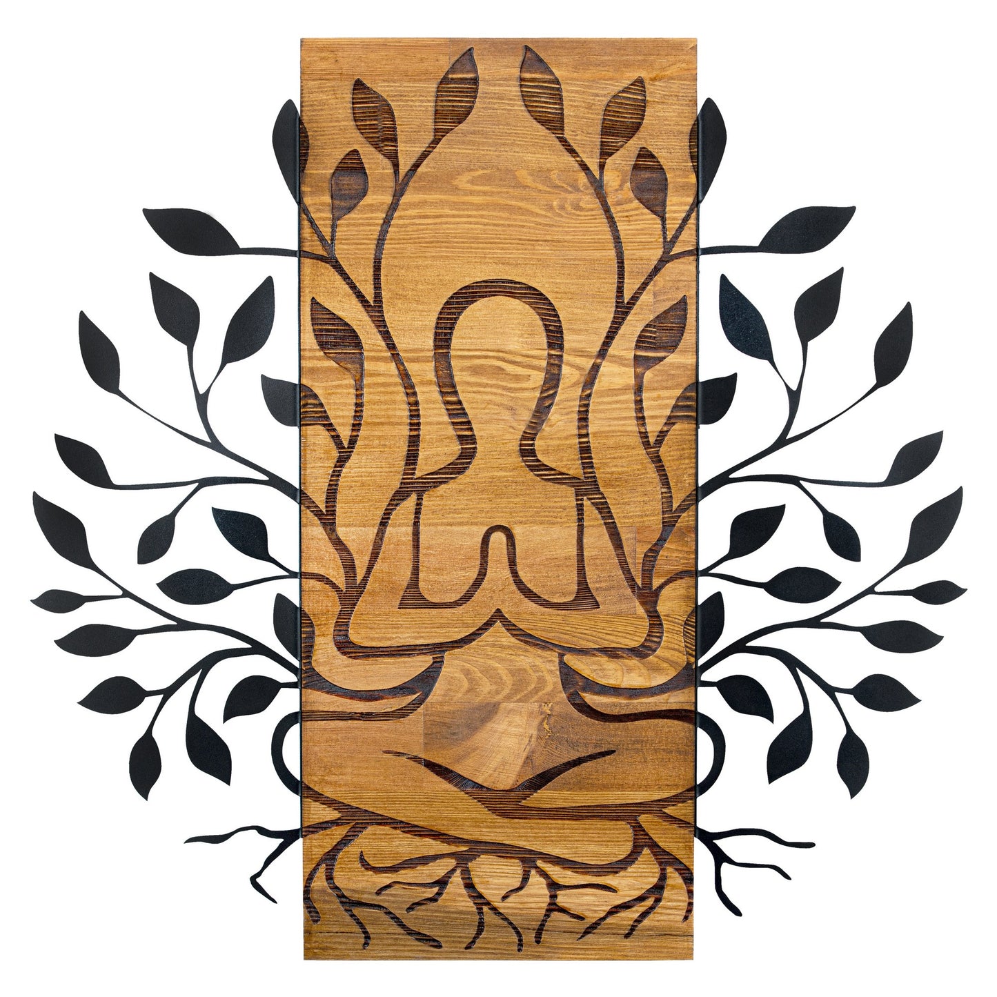 Zidna dekoracija drvena, Meditation