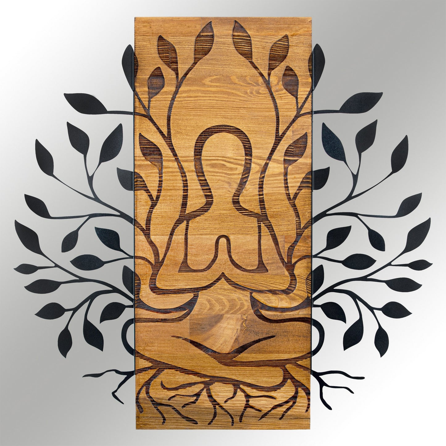 Zidna dekoracija drvena, Meditation