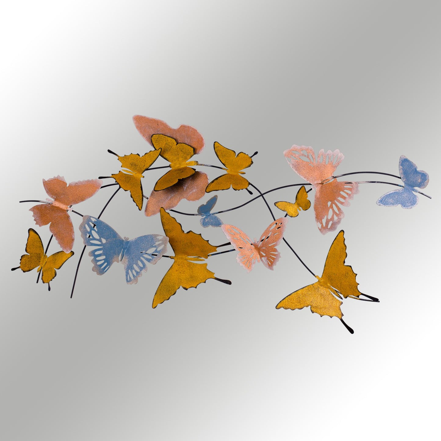 Metalna zidna dekoracija Butterflies