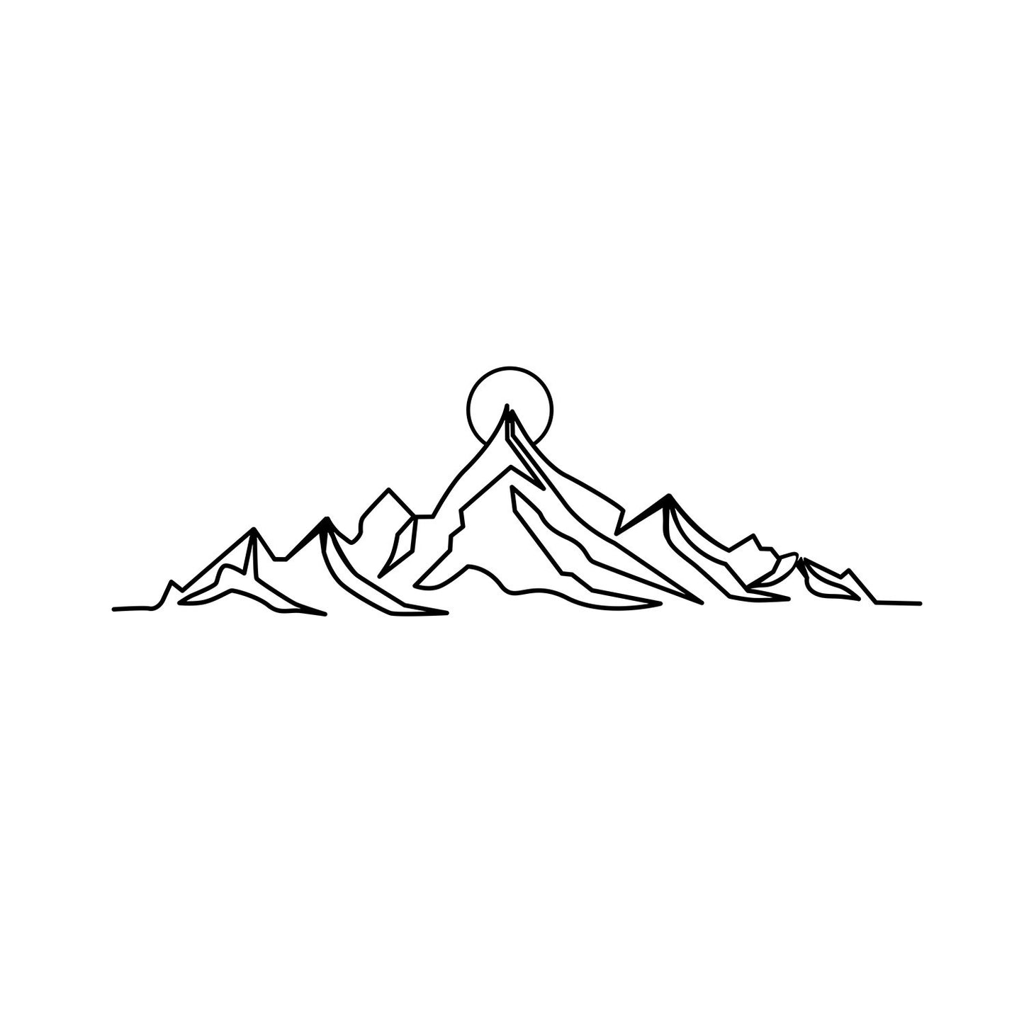 Metalna zidna dekoracija Everest