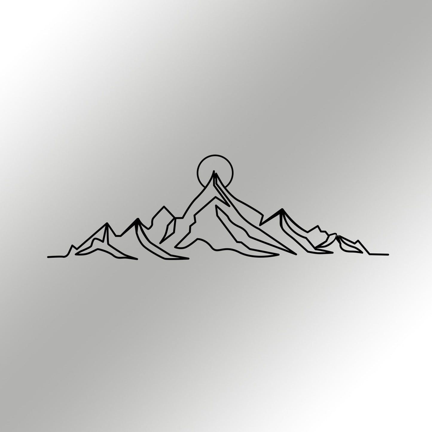 Metalna zidna dekoracija Everest