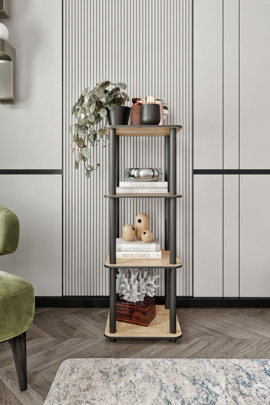 Polica za knjige Bookcase 4 Square - Hrast