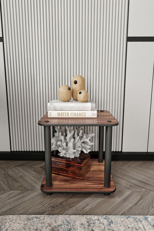 Pomoćni stolić Bookcase 2, četvrtasta - orah