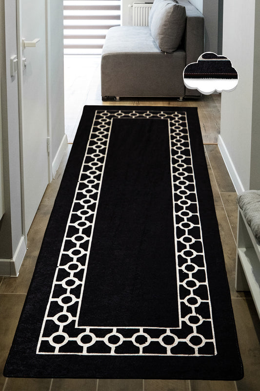 Tepih BAGUE, dimenzije: 100*200 cm, Bague Black Black 100X200