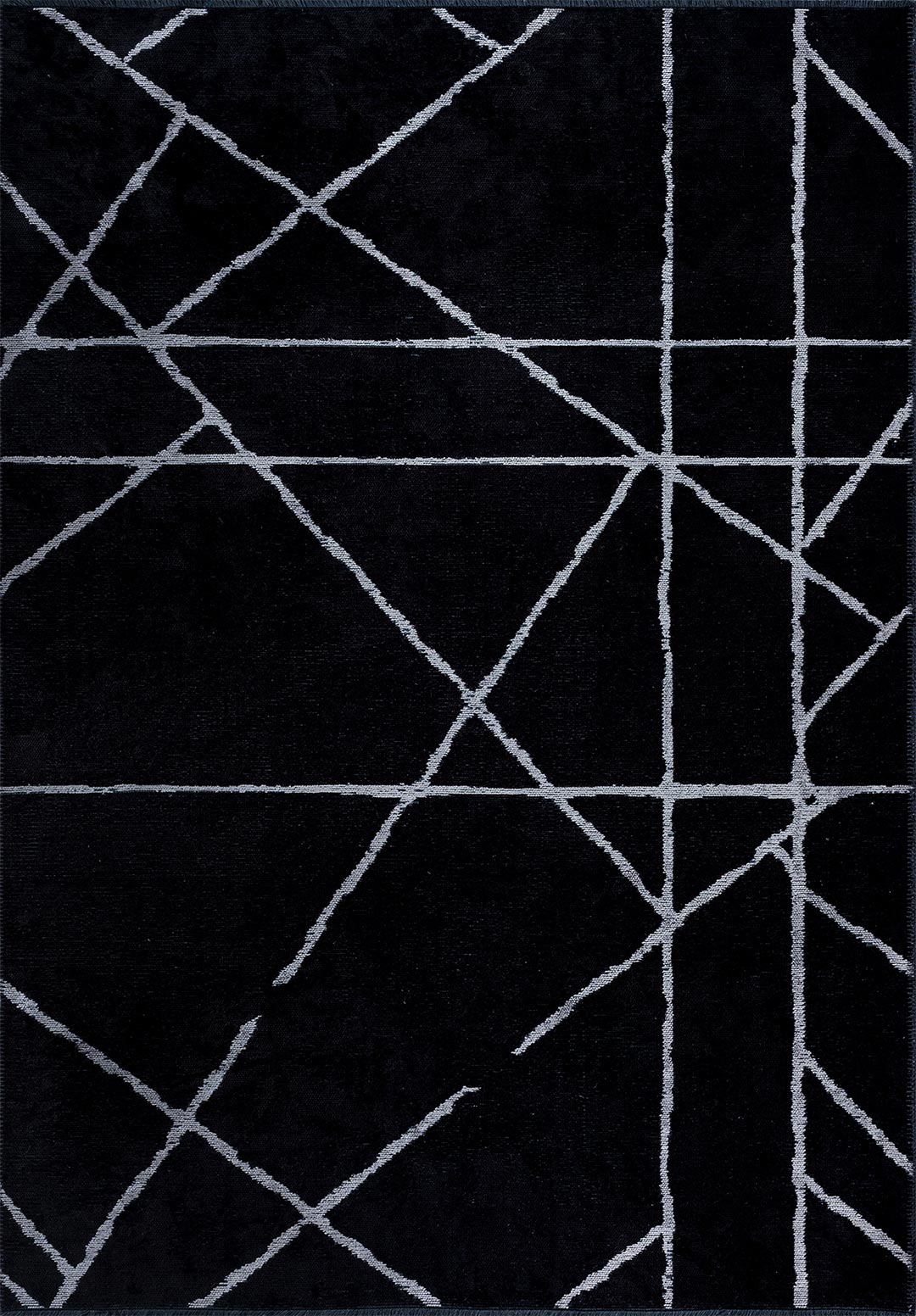 Tepih GRID BLACK, 200 x 250 cm
