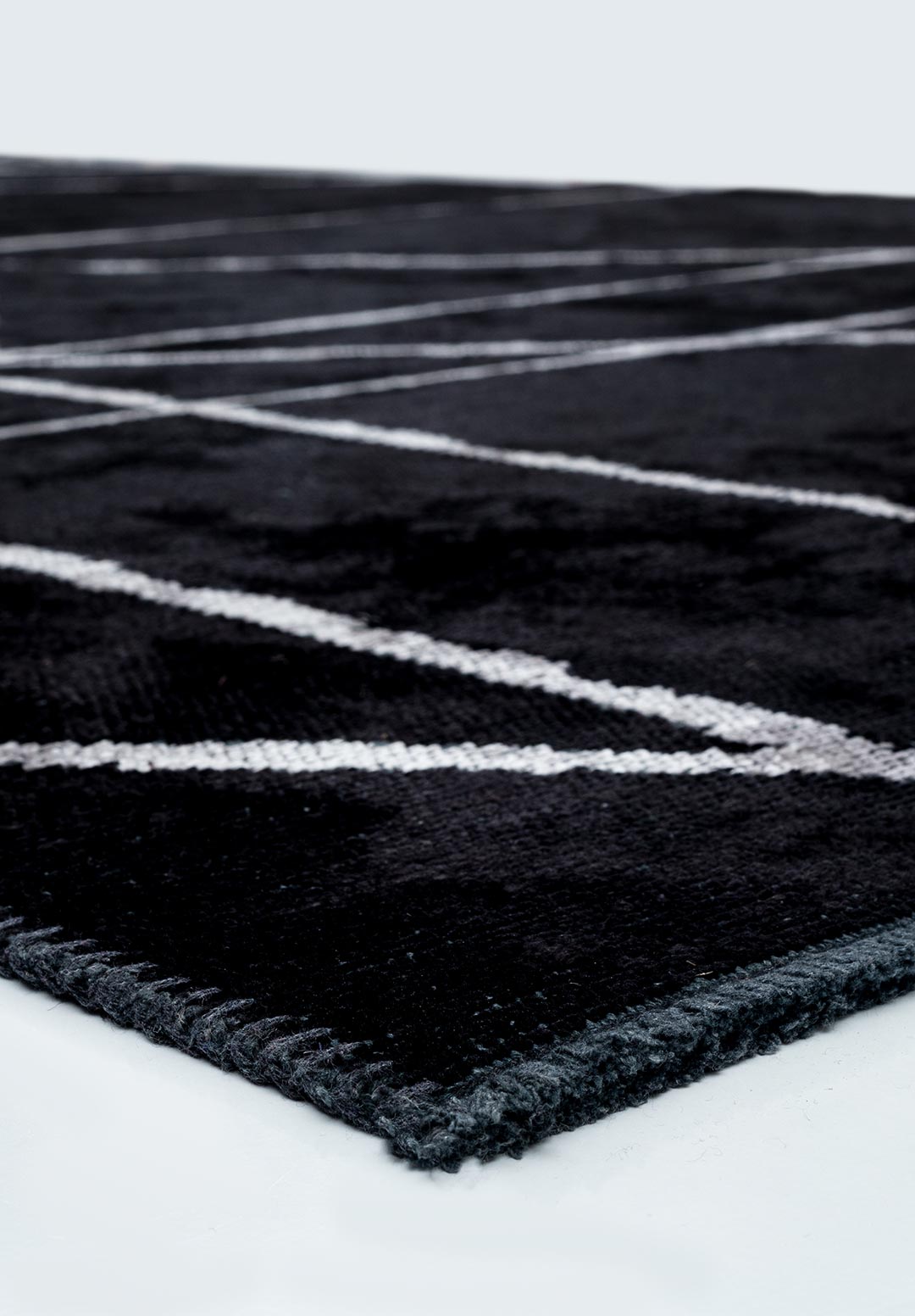 Tepih GRID BLACK, 200 x 250 cm