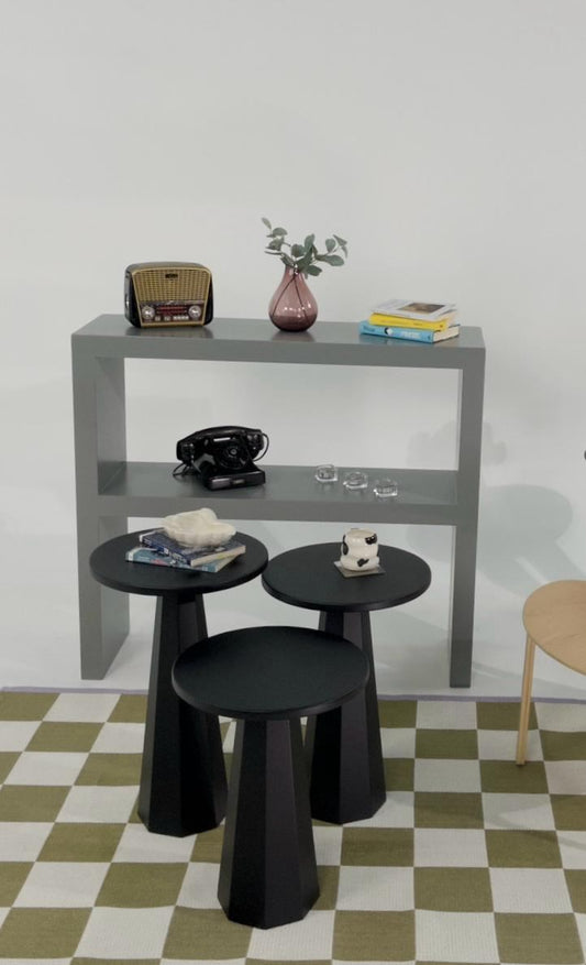 Set stolića 520, crni
