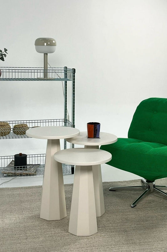 Set stolića 537, krem