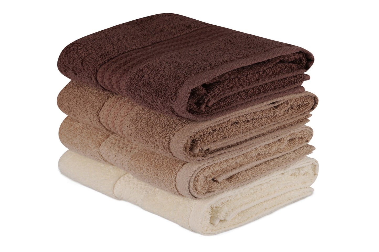 Ručnik  Rainbow smeđi set 4 komada u poklon kutiji , Rainbow - Brown