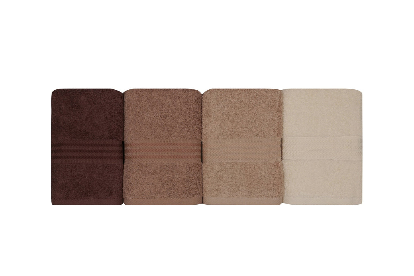 Ručnik  Rainbow smeđi set 4 komada u poklon kutiji , Rainbow - Brown
