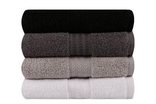 Set ručnika RAINBOW, 50*90 cm, 4 komada, Rainbow - Black