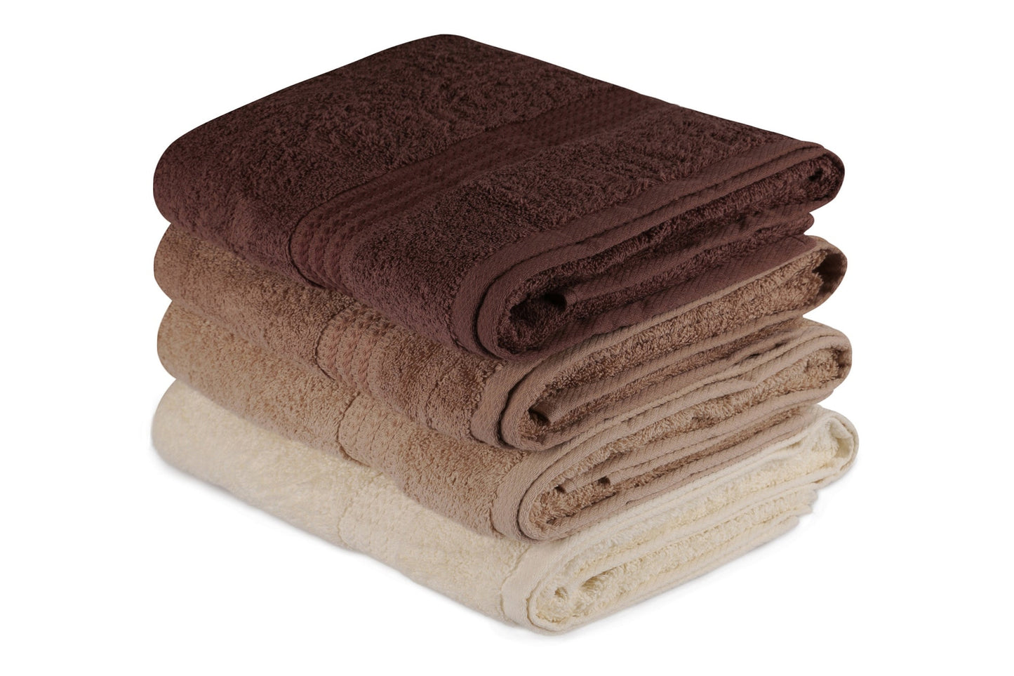 Ručnik  Rainbow smeđi set 4 komada u poklon kutiji , Rainbow - Brown