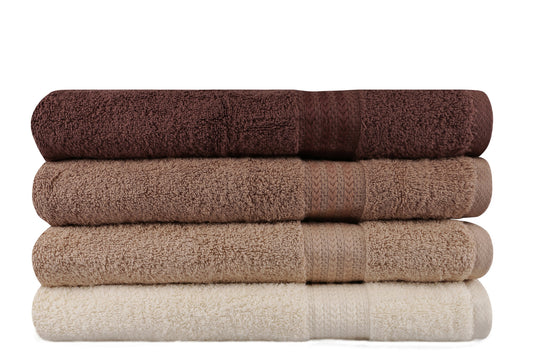 Ručnik  Rainbow smeđi set 4 komada u poklon kutiji , Rainbow - Brown